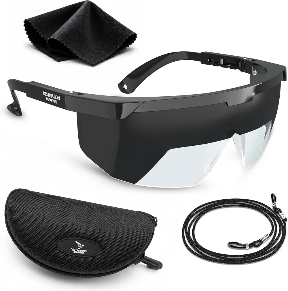 Black premium foggles with rigid hard case